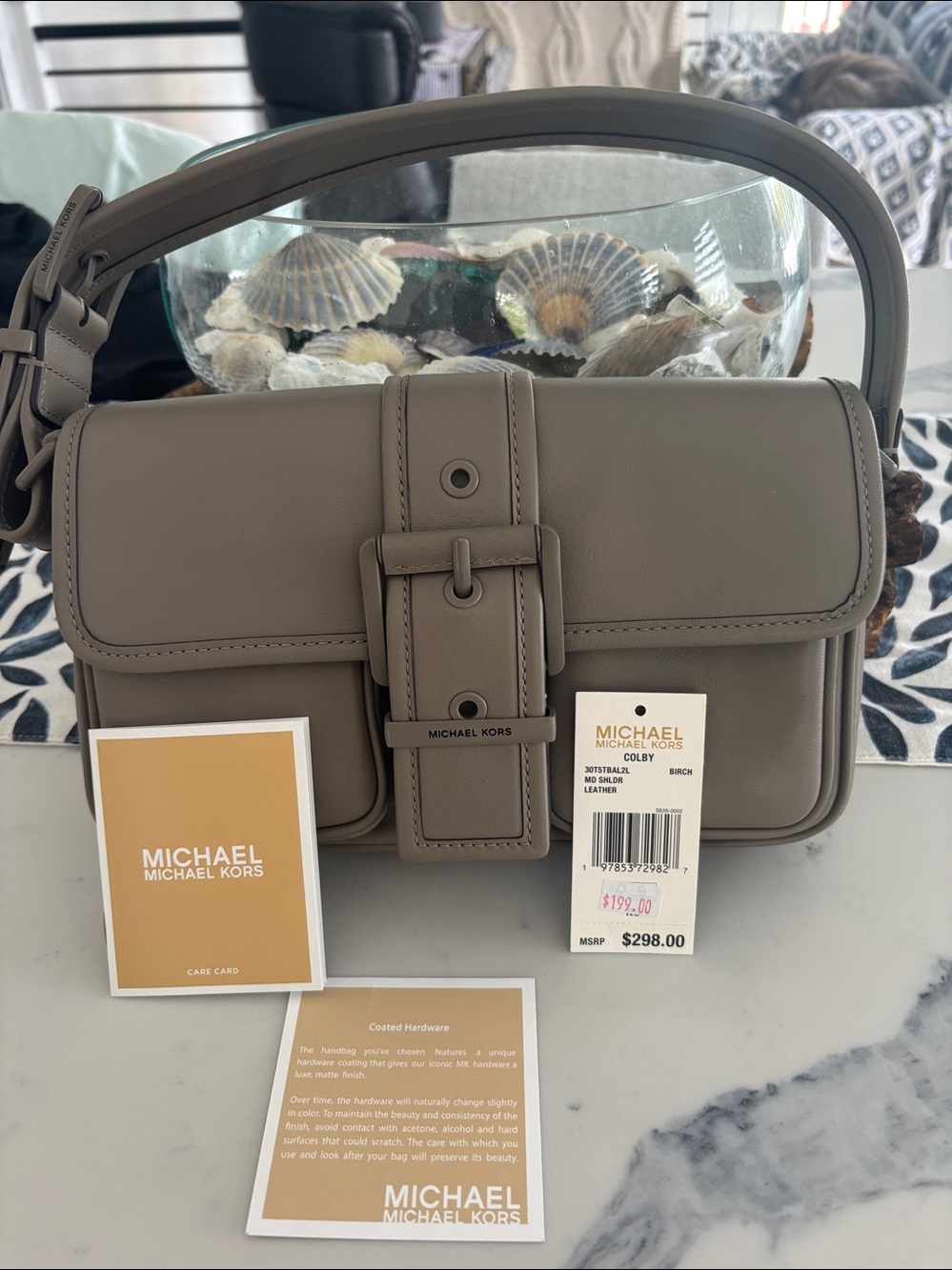 MICHAEL Michael Kors Taupe Shoulder Bag
